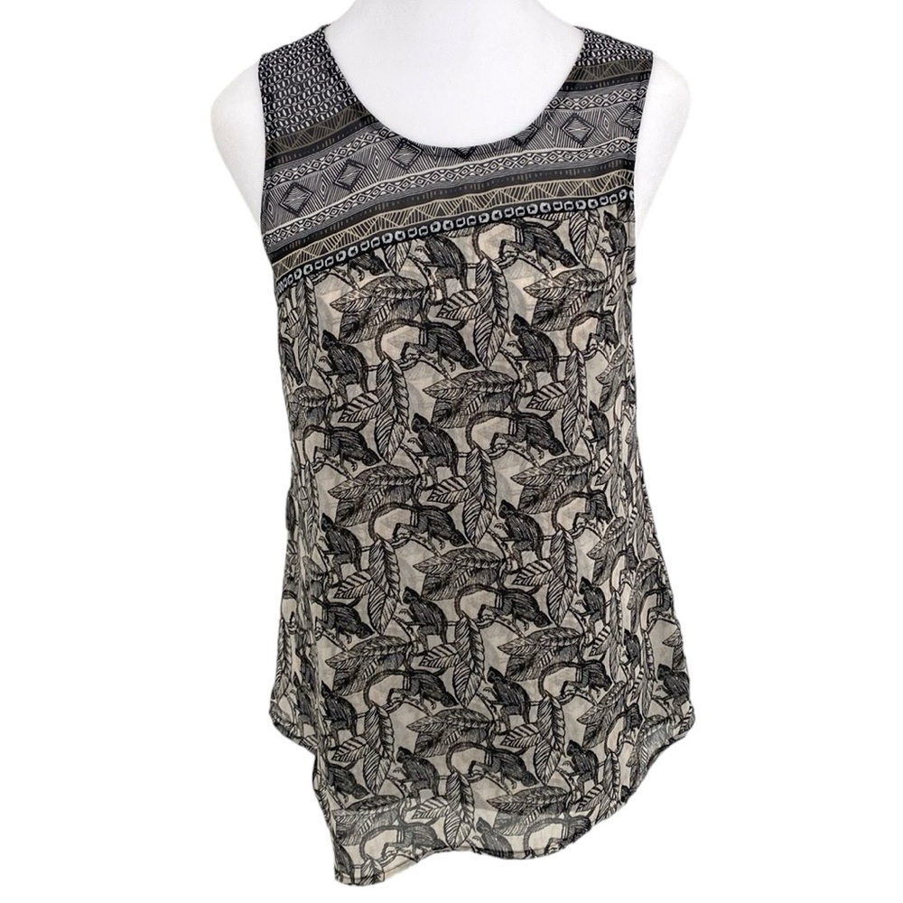 Nic + Zoe Monkey Floral Leaf Tank Blouse - Picture 2 of 9